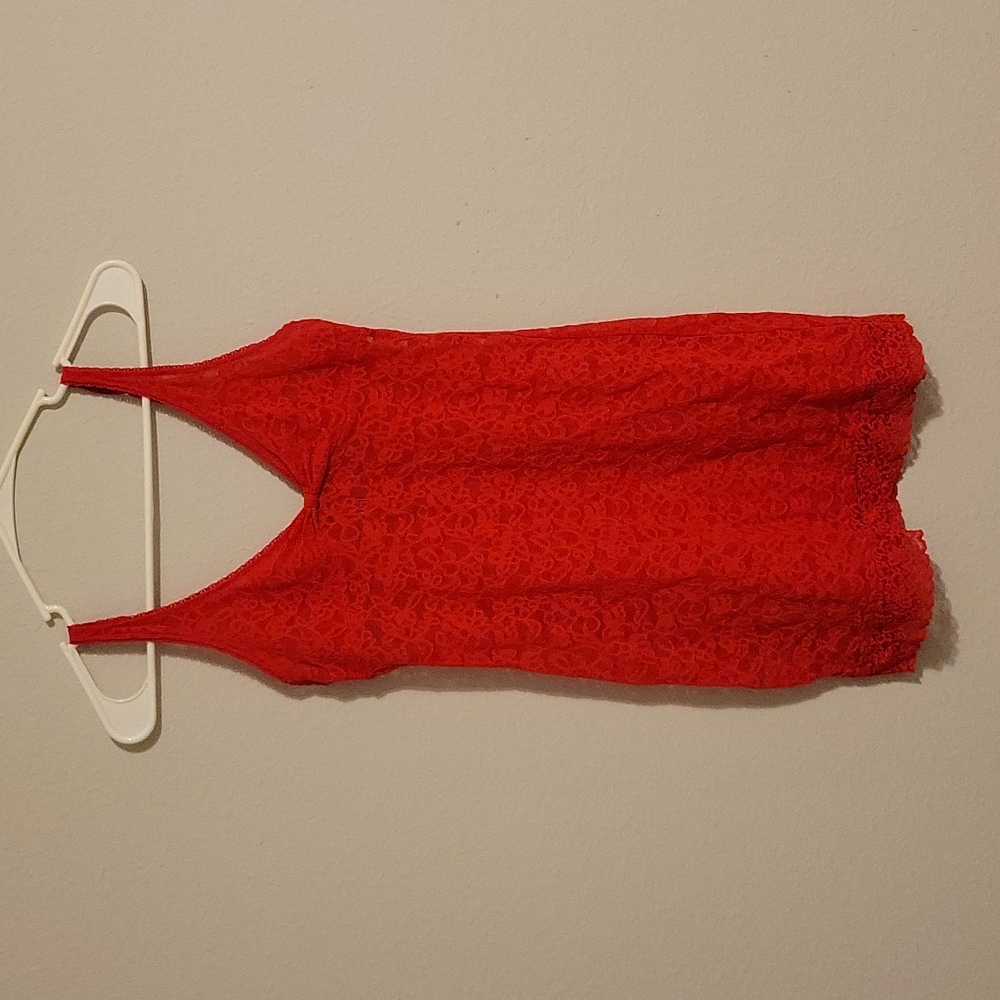 Victoria's Secret red lace nightie size sm